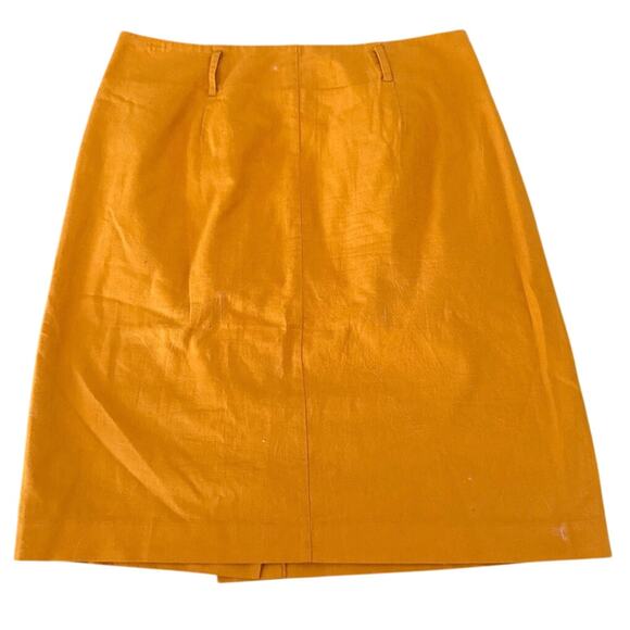 Boden Marigold Leonora Button Front Linen Pencil Skirt Tie Waist Linen Blend 12 - Picture 4 of 13